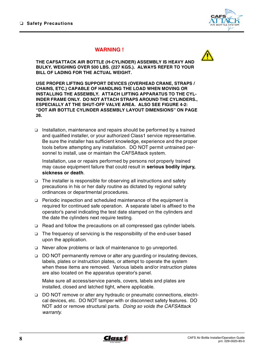 Hale CAFS Attack User Manual | Page 8 / 100