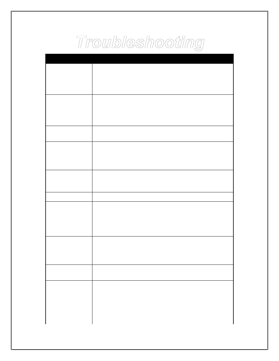 Troubleshooting | Hale CAFS Attack User Manual | Page 95 / 100