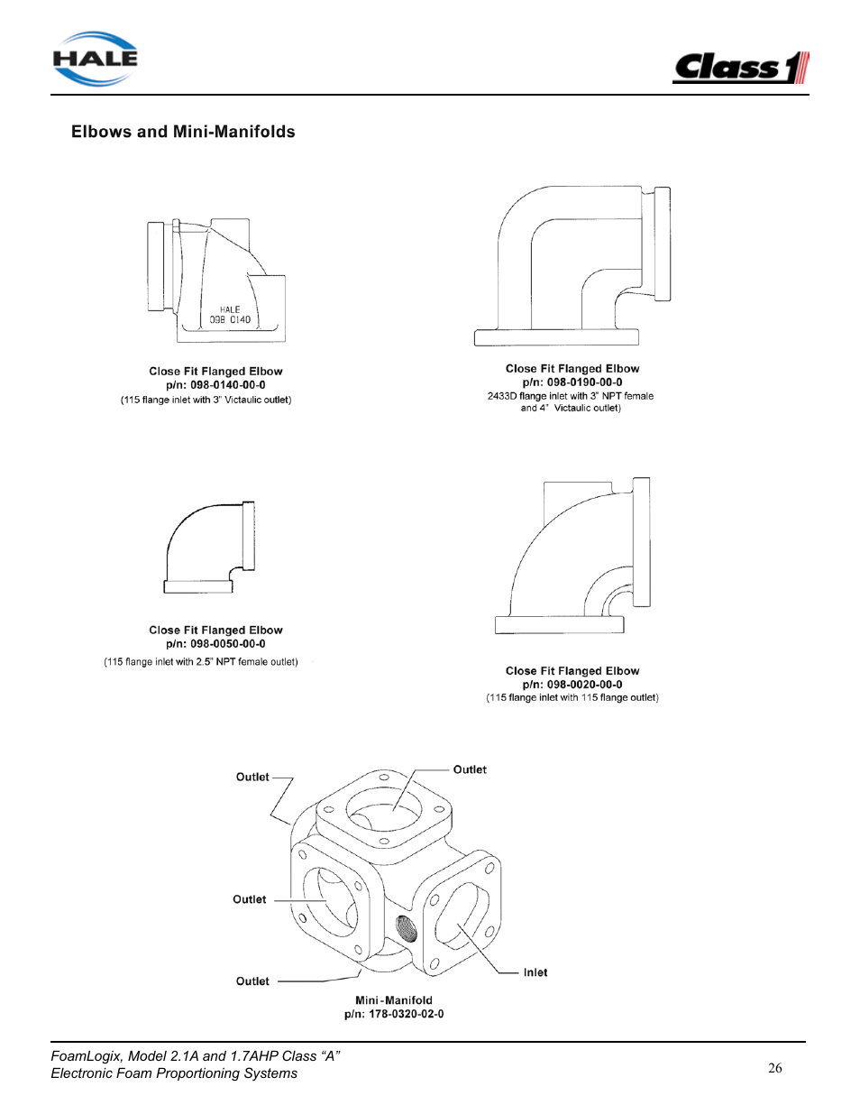 Class1 FoamLogix 2.1A & 1.7AHP REV D User Manual | Page 26 / 96