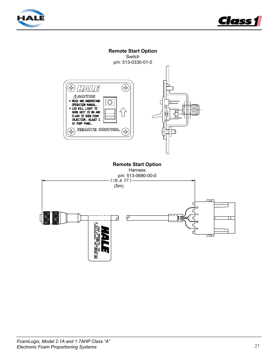 Class1 FoamLogix 2.1A & 1.7AHP REV D User Manual | Page 27 / 96