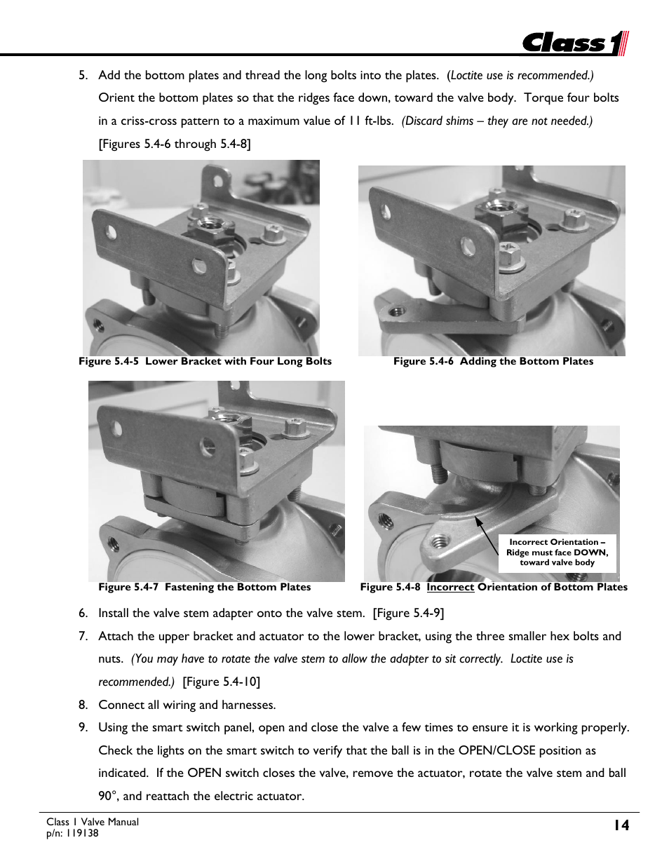 Class1 Valve - 119138 User Manual | Page 14 / 30
