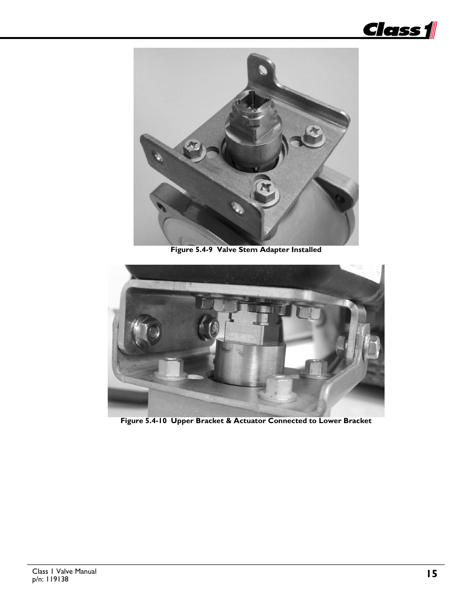 Class1 Valve - 119138 User Manual | Page 15 / 30