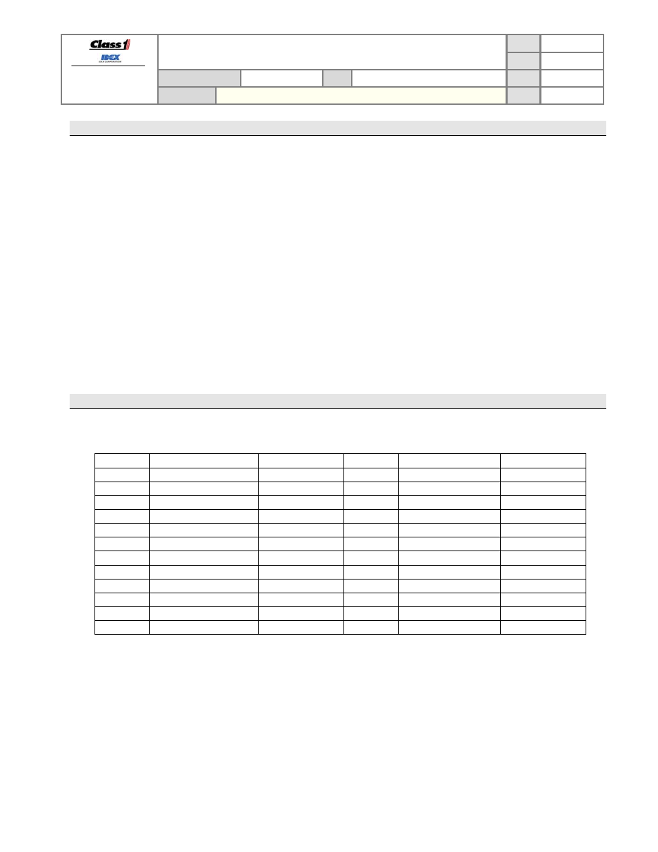 Operation manual, Programming example, Connector information | Class1 Total System Manager User Manual | Page 11 / 19