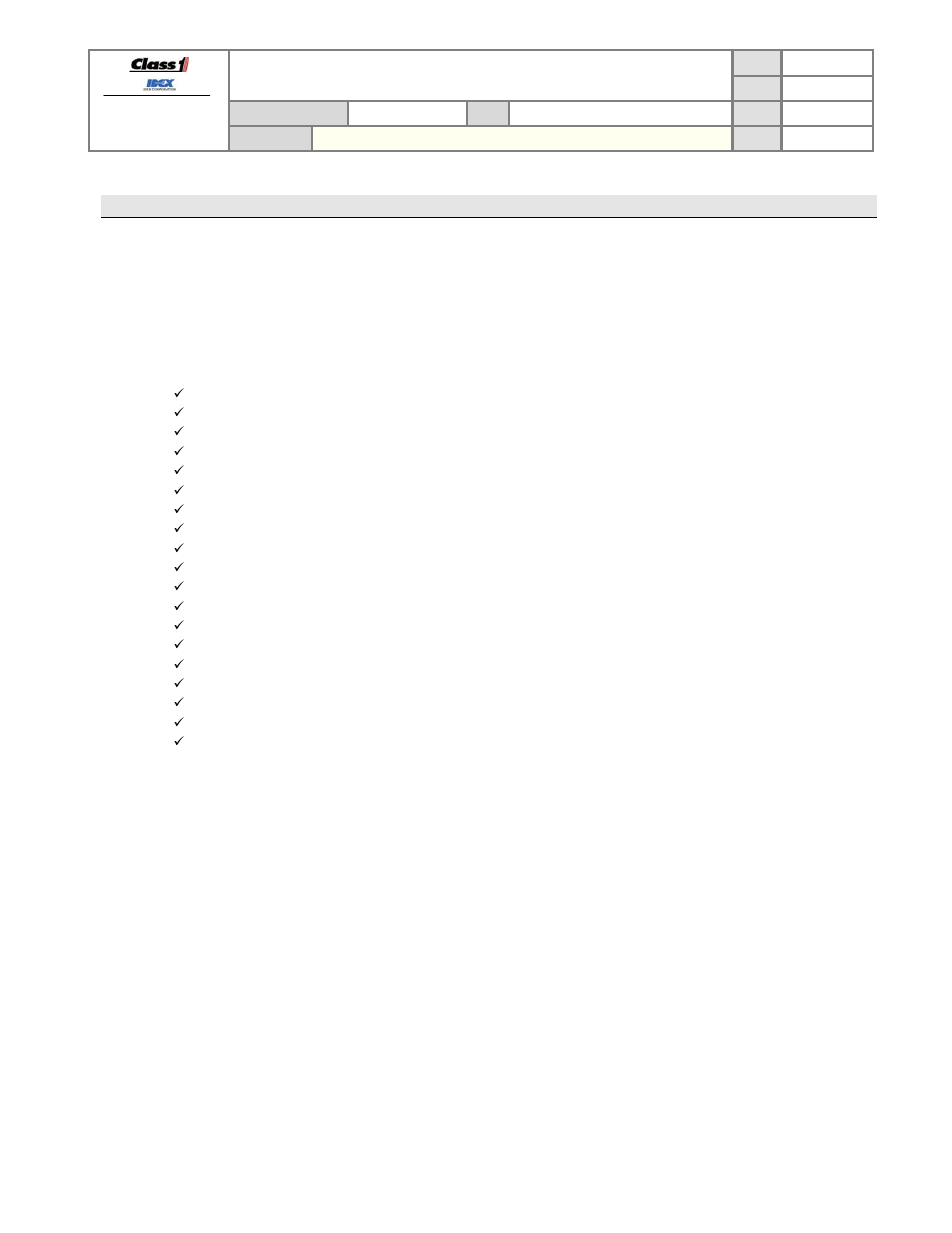 Operation manual, System overview | Class1 Total System Manager User Manual | Page 5 / 19