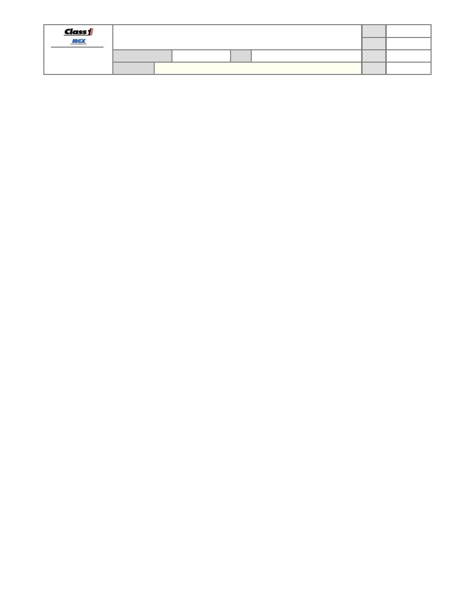 Operation manual | Class1 Total System Manager User Manual | Page 9 / 19