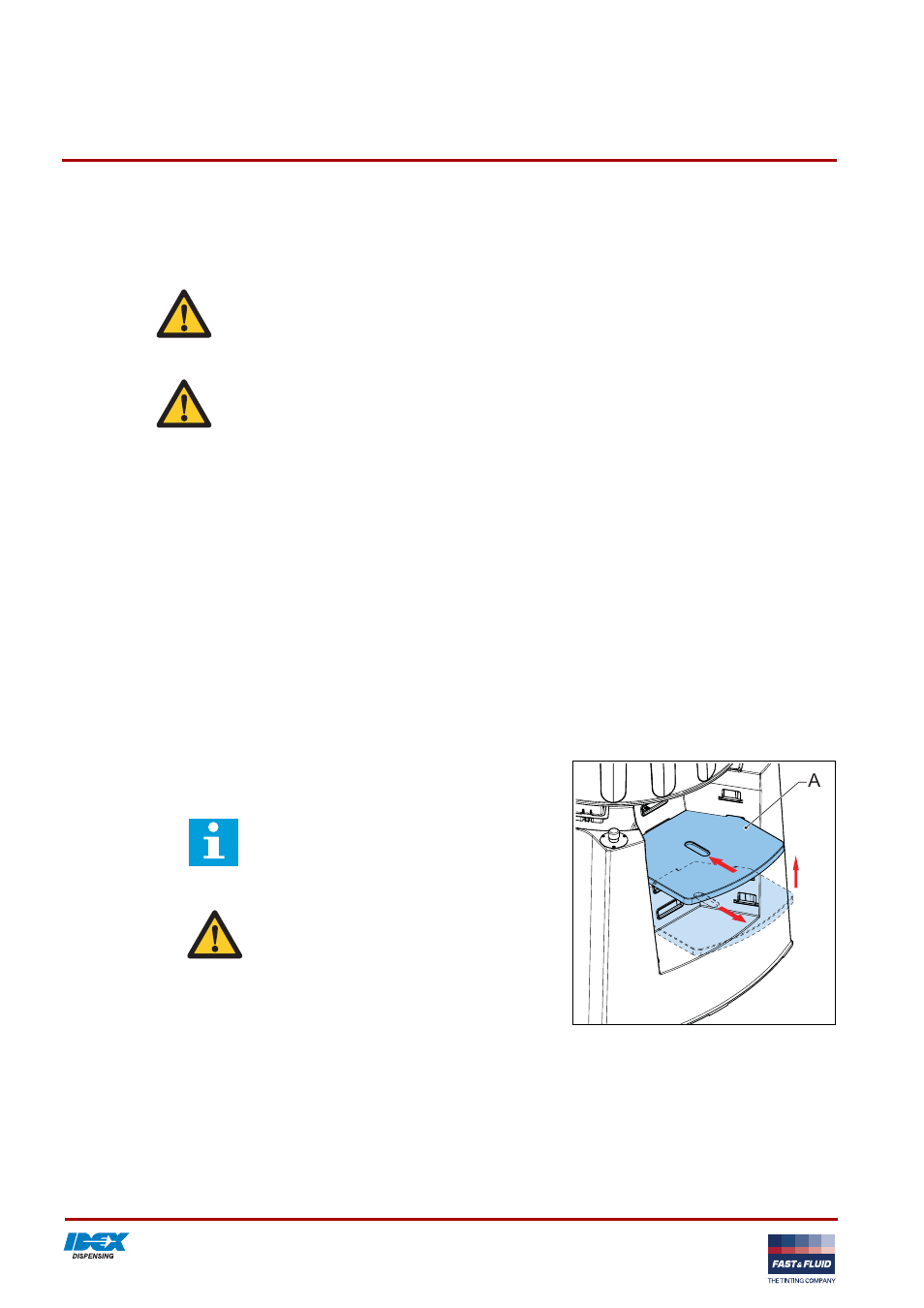 2 operation, 1 general dispensing procedure, 2 placing the can table | Operation 3.2.1, General dispensing procedure, Placing the can table | Fluid Management X-Smart User Manual | Page 14 / 28