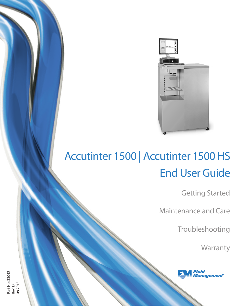 Fluid Management 1500HS Accutinter User Manual | 44 pages