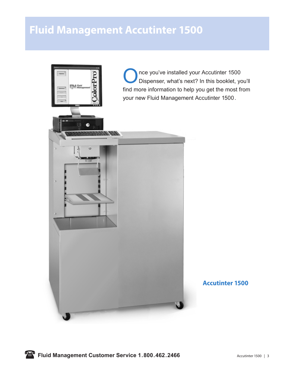 Fluid management accutinter 1500 | Fluid Management 1500HS Accutinter User Manual | Page 5 / 44