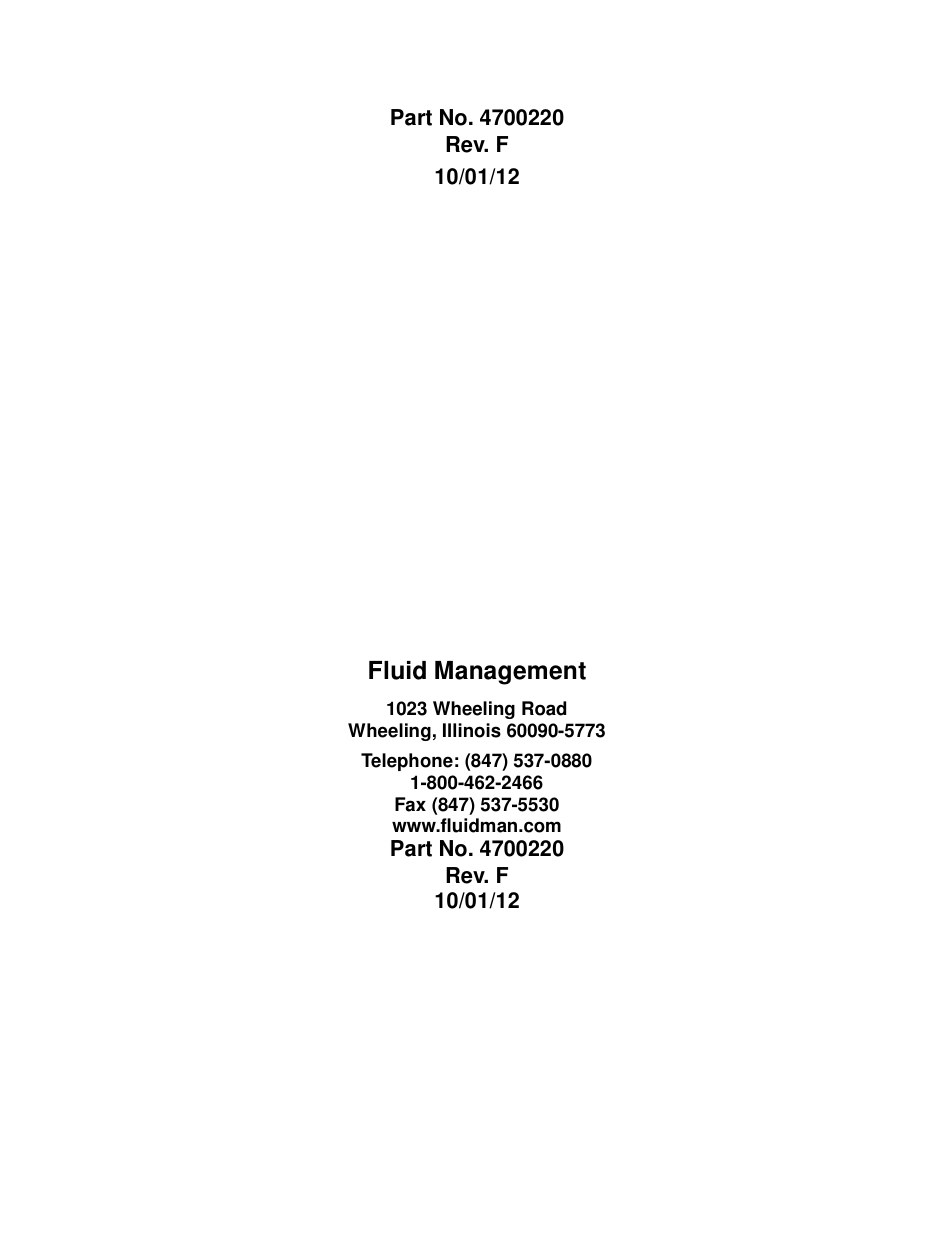 Fluid management | Fluid Management NSC50 Harbil User Manual | Page 24 / 24