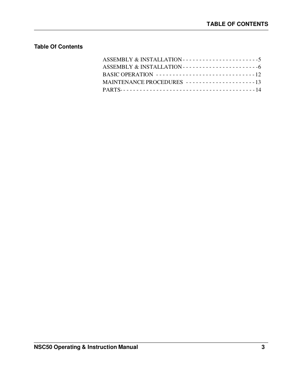 Fluid Management NSC50 Harbil User Manual | Page 3 / 24