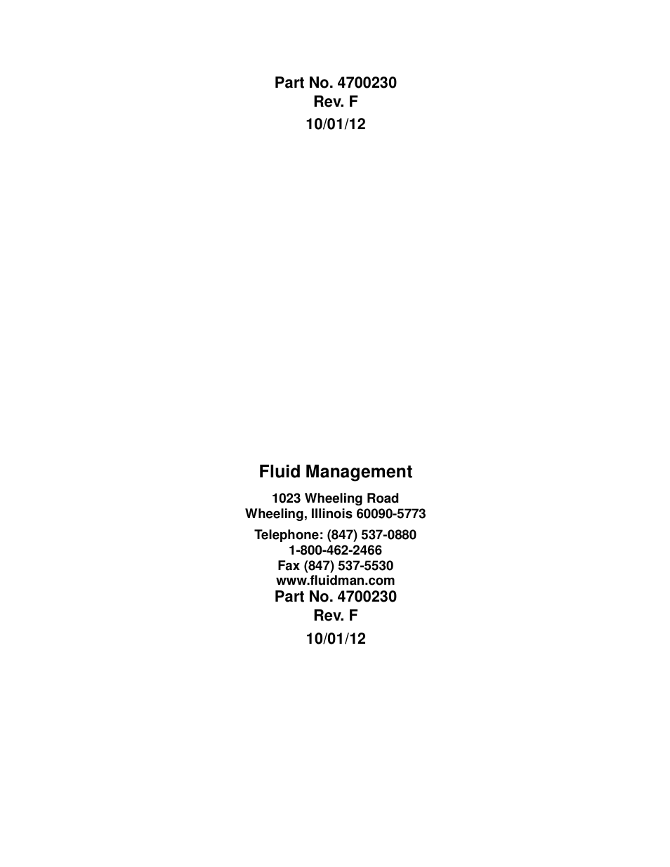 Fluid management | Fluid Management NSC80 Harbil User Manual | Page 24 / 24