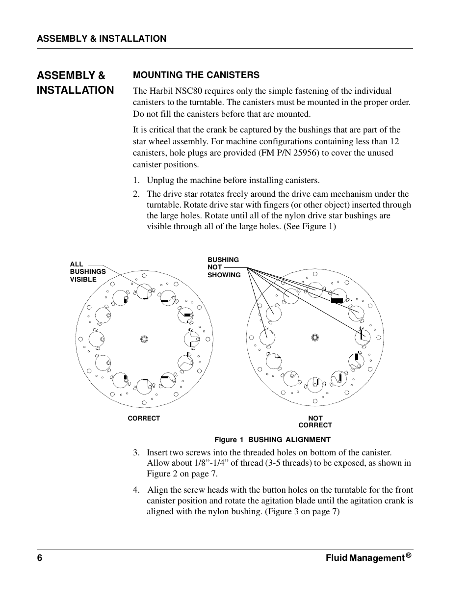 Assembly & installation | Fluid Management NSC80 Harbil User Manual | Page 6 / 24
