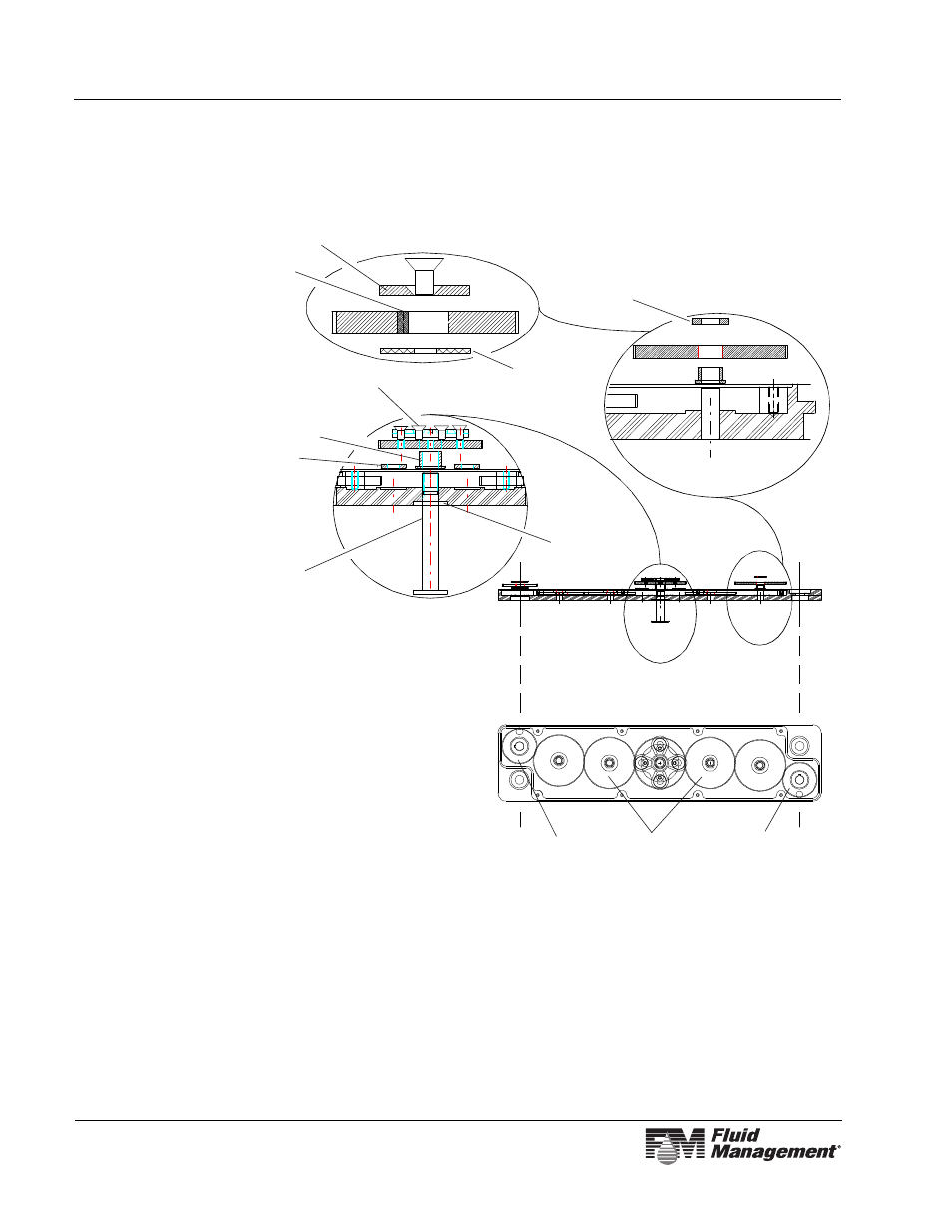 Parts 56 upper stationary gear arm assembly | Fluid Management Miller GyroMixer User Manual | Page 60 / 62