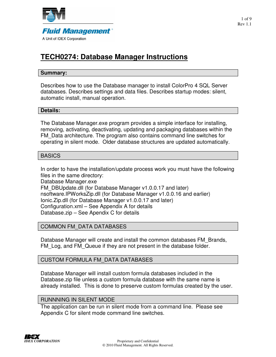 Fluid Management X-Smart User Manual | 9 pages