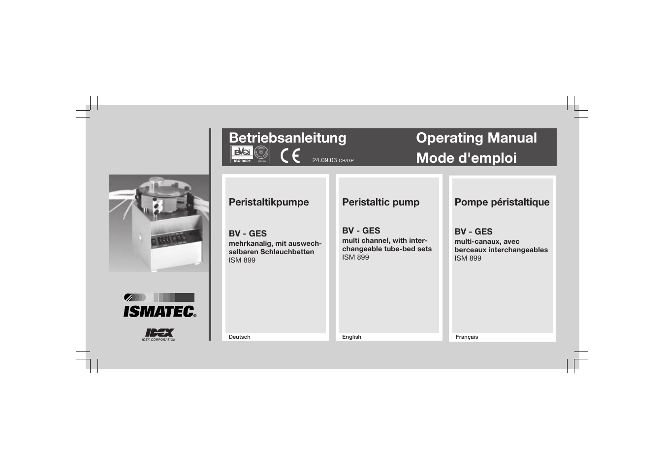 IDEX Health & Science BV - GES User Manual | 28 pages
