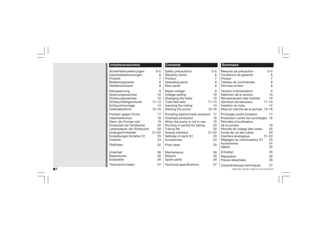 IDEX Health & Science BV - GES User Manual | Page 2 / 28