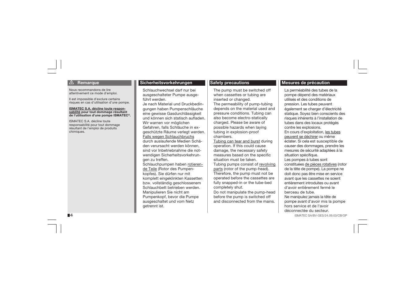 IDEX Health & Science BV - GES User Manual | Page 4 / 28