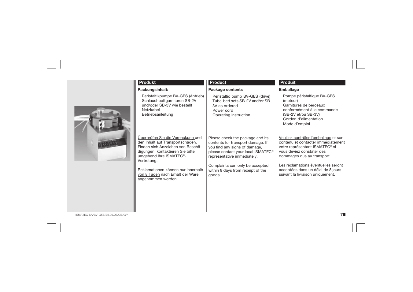 IDEX Health & Science BV - GES User Manual | Page 7 / 28