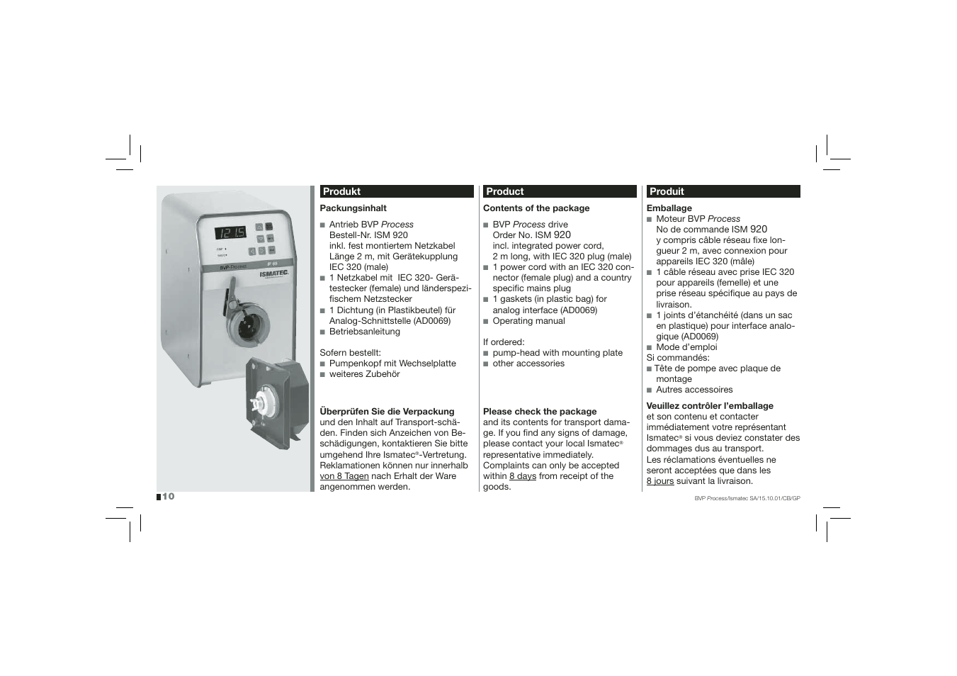 IDEX Health & Science BVP Process User Manual | Page 10 / 44