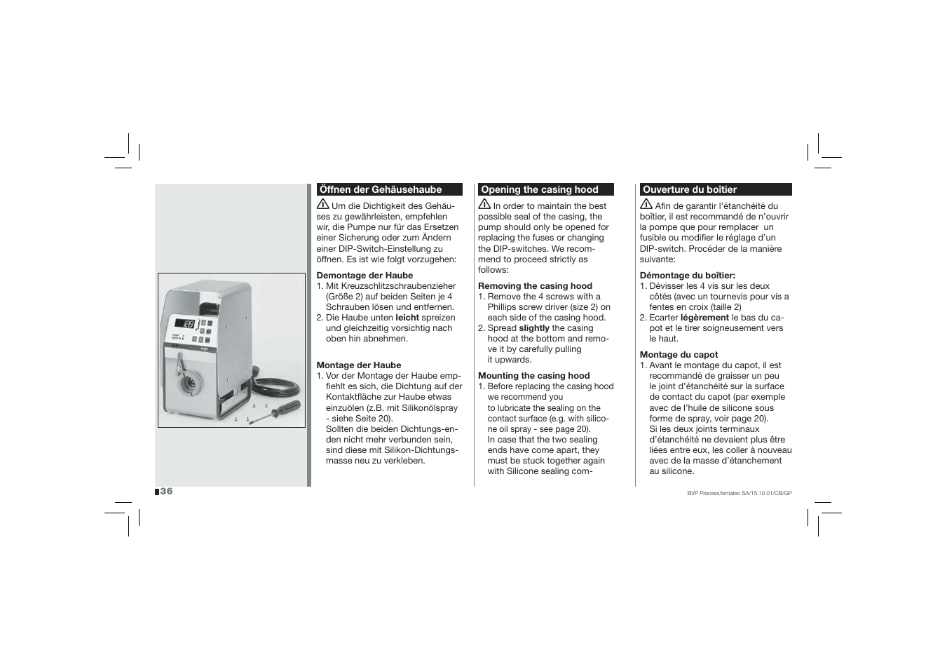 IDEX Health & Science BVP Process User Manual | Page 36 / 44