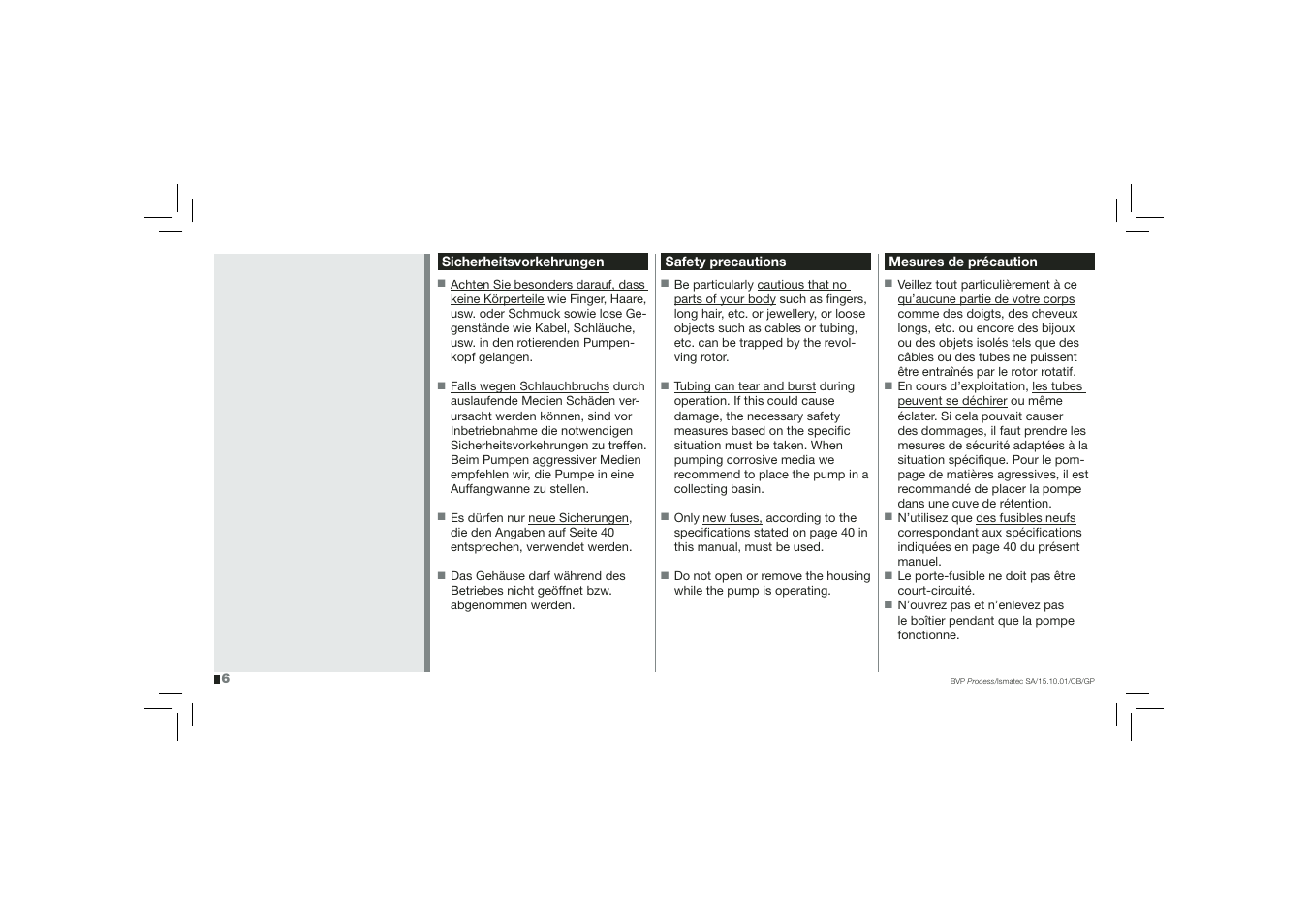 IDEX Health & Science BVP Process User Manual | Page 6 / 44