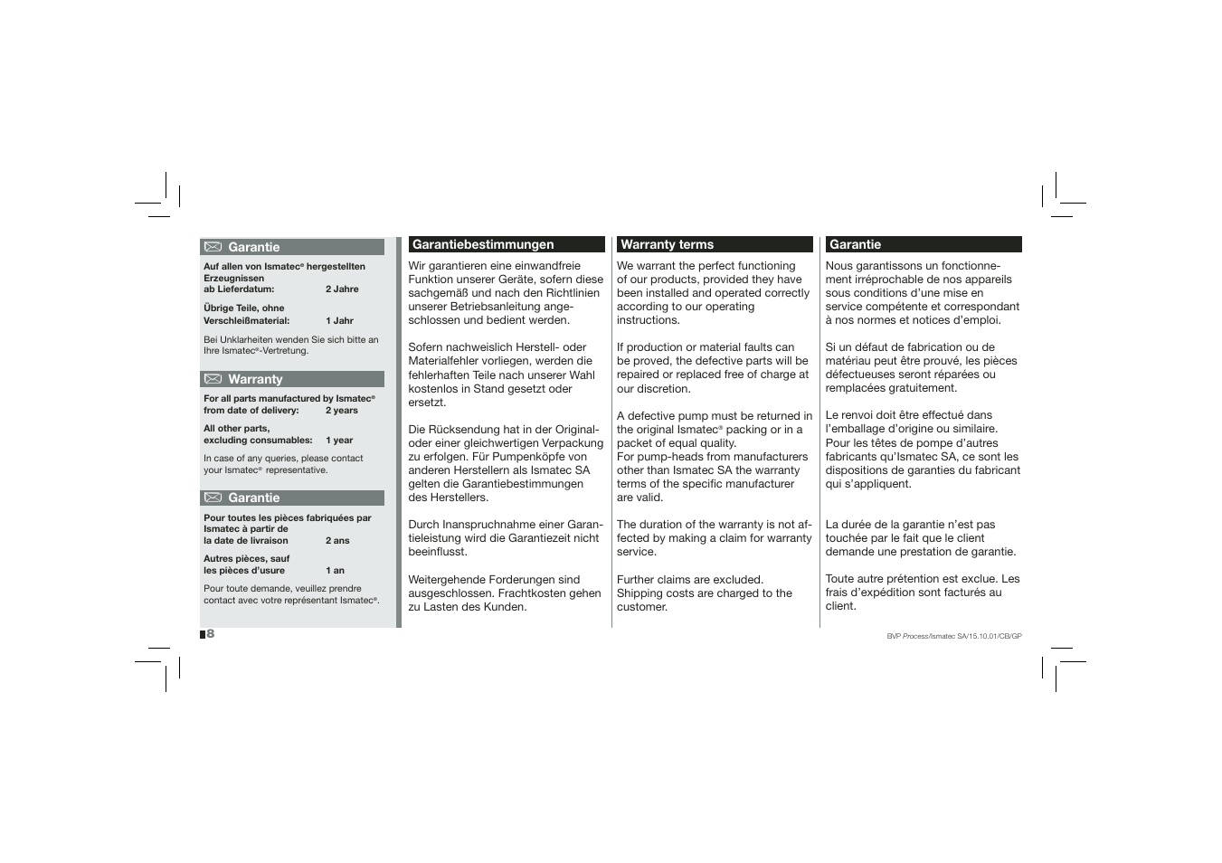 IDEX Health & Science BVP Process User Manual | Page 8 / 44