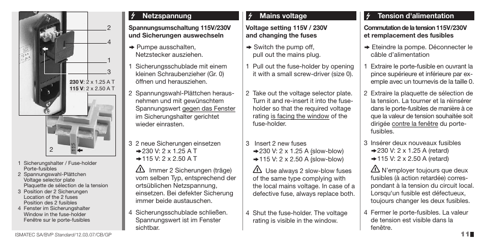 IDEX Health & Science BVP Standard User Manual | Page 11 / 36