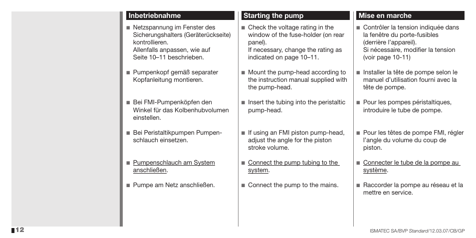 IDEX Health & Science BVP Standard User Manual | Page 12 / 36