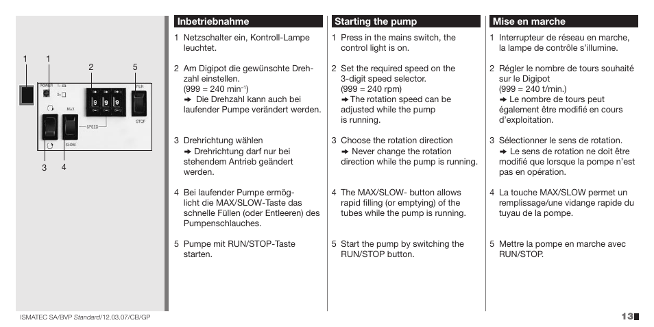 IDEX Health & Science BVP Standard User Manual | Page 13 / 36