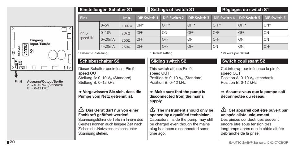 S2 s1 | IDEX Health & Science BVP Standard User Manual | Page 20 / 36