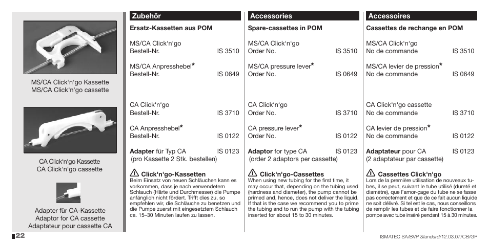 IDEX Health & Science BVP Standard User Manual | Page 22 / 36