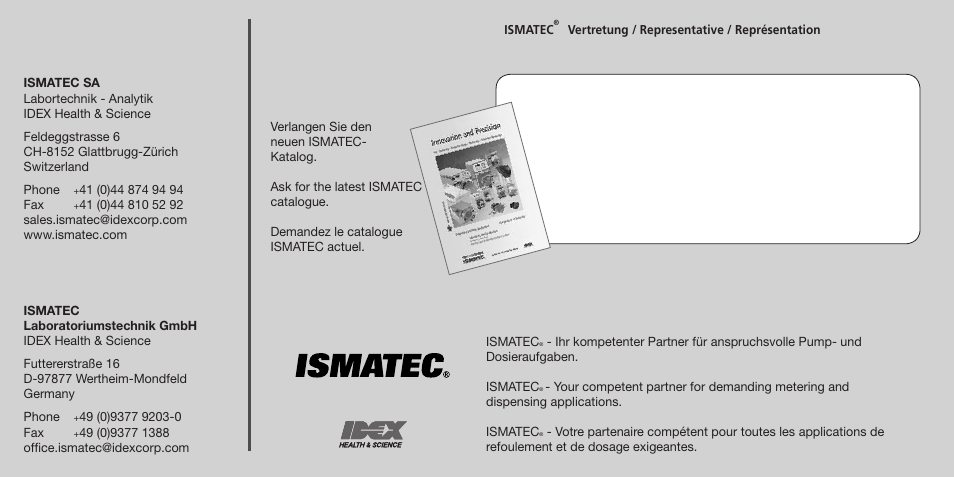 IDEX Health & Science BVP Standard User Manual | Page 36 / 36