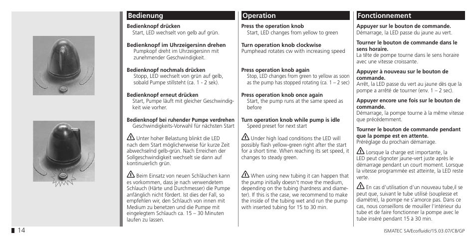 IDEX Health & Science Ecofluidic (old name: Ecoflow) User Manual | Page 14 / 28