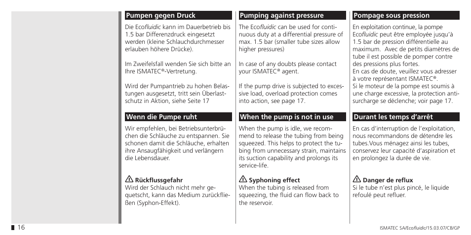 IDEX Health & Science Ecofluidic (old name: Ecoflow) User Manual | Page 16 / 28