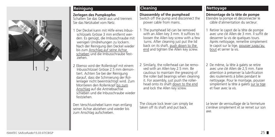 IDEX Health & Science Ecofluidic (old name: Ecoflow) User Manual | Page 25 / 28