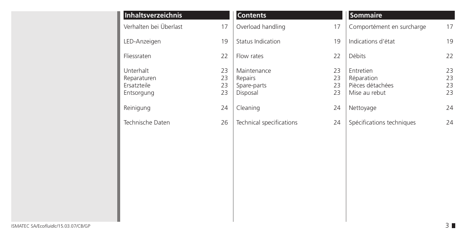 IDEX Health & Science Ecofluidic (old name: Ecoflow) User Manual | Page 3 / 28