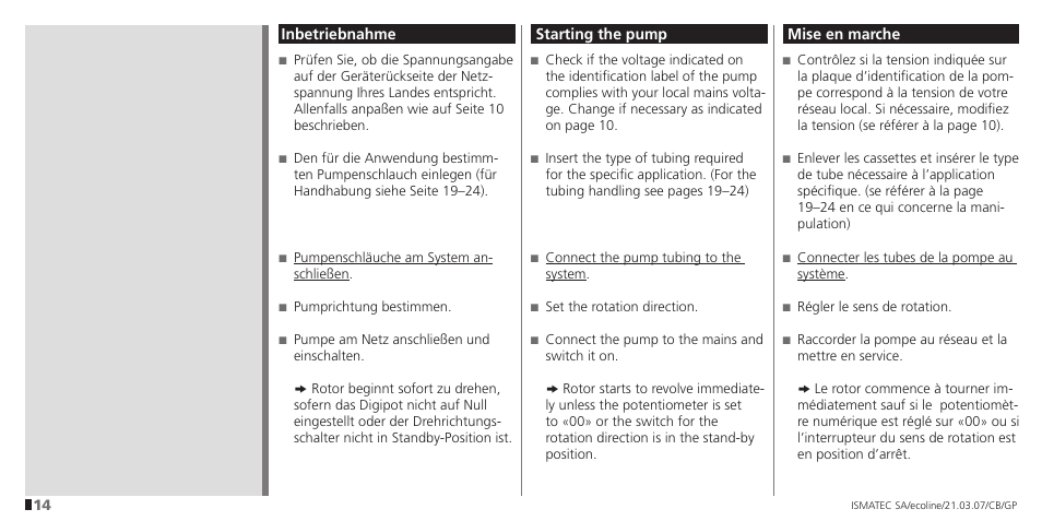 IDEX Health & Science Ecoline User Manual | Page 14 / 36