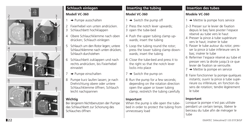 IDEX Health & Science Ecoline User Manual | Page 22 / 36