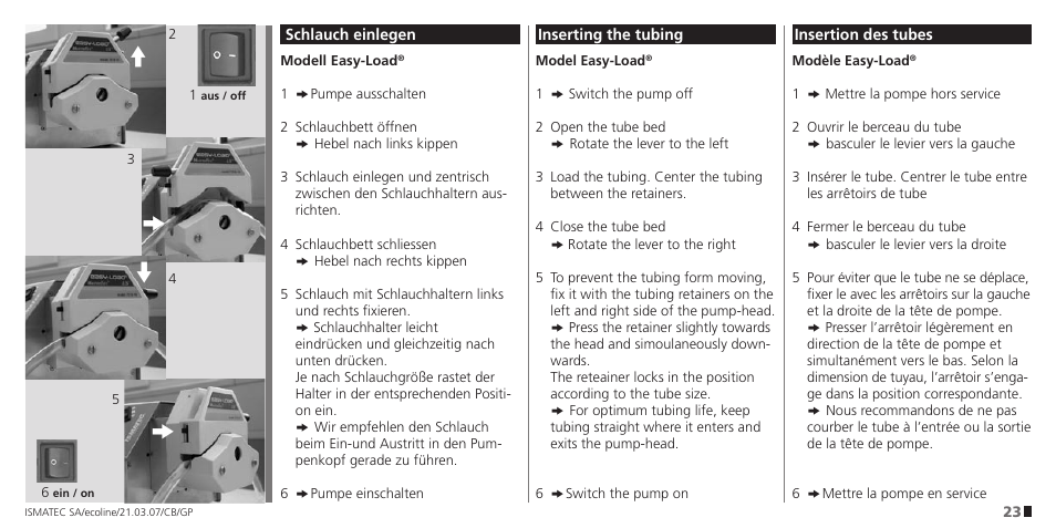 IDEX Health & Science Ecoline User Manual | Page 23 / 36
