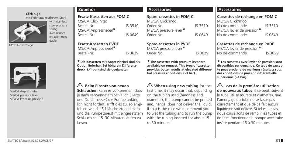 IDEX Health & Science Ecoline User Manual | Page 31 / 36