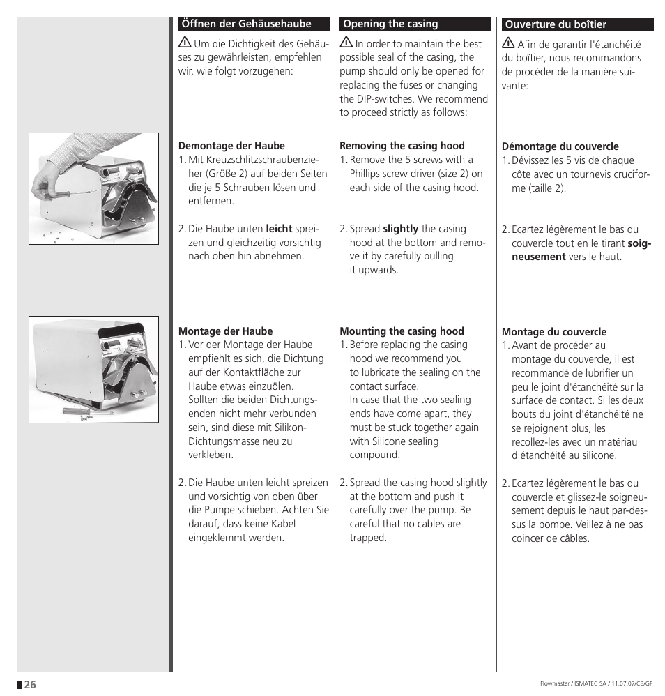 IDEX Health & Science Flowmaster – version with Timer Function User Manual | Page 26 / 36