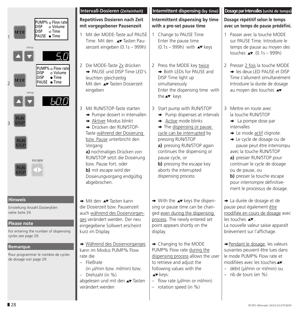 IDEX Health & Science IPC User Manual | Page 28 / 48