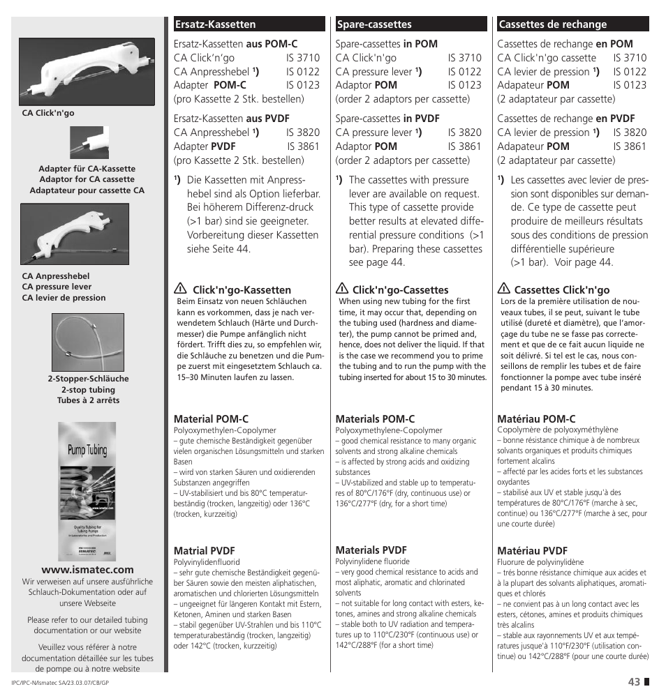 IDEX Health & Science IPC User Manual | Page 43 / 48