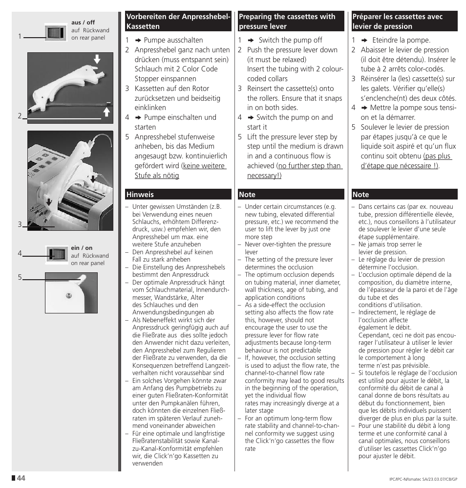 IDEX Health & Science IPC User Manual | Page 44 / 48