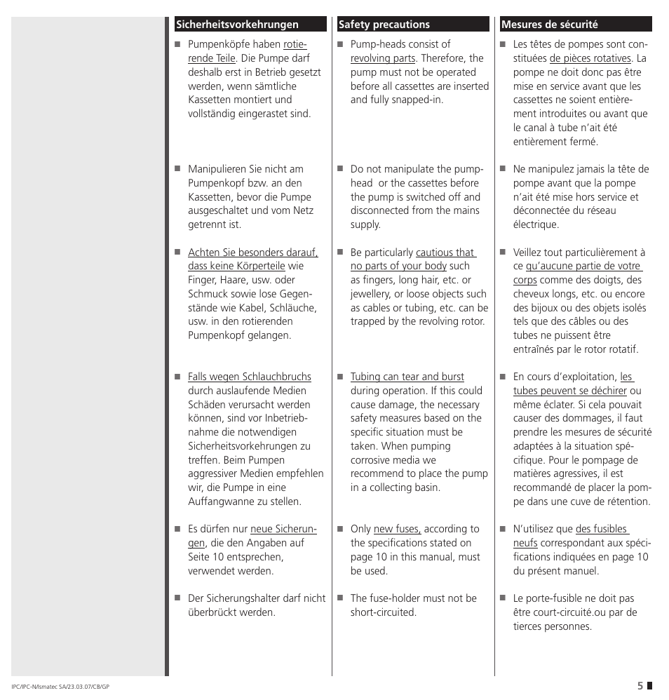 IDEX Health & Science IPC User Manual | Page 5 / 48