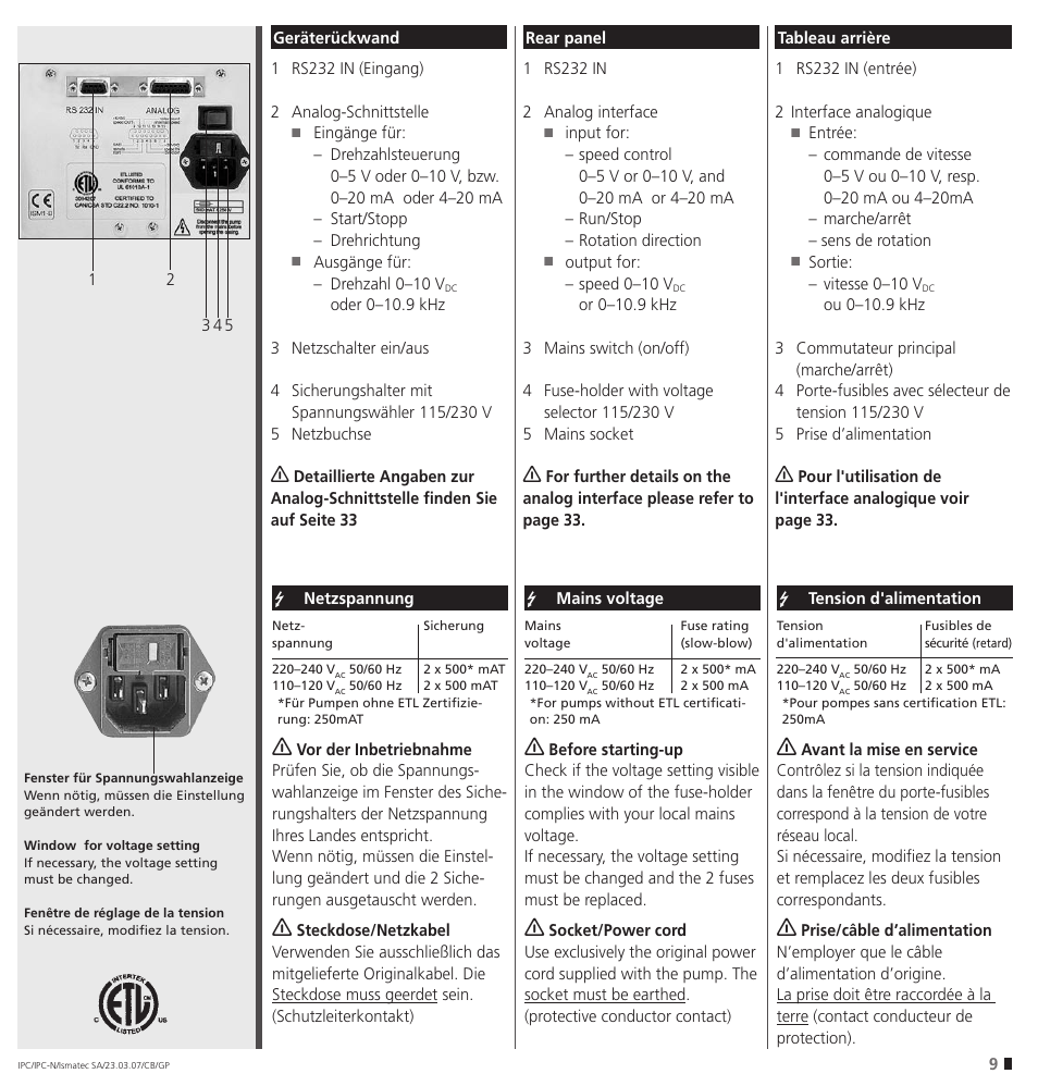 IDEX Health & Science IPC User Manual | Page 9 / 48