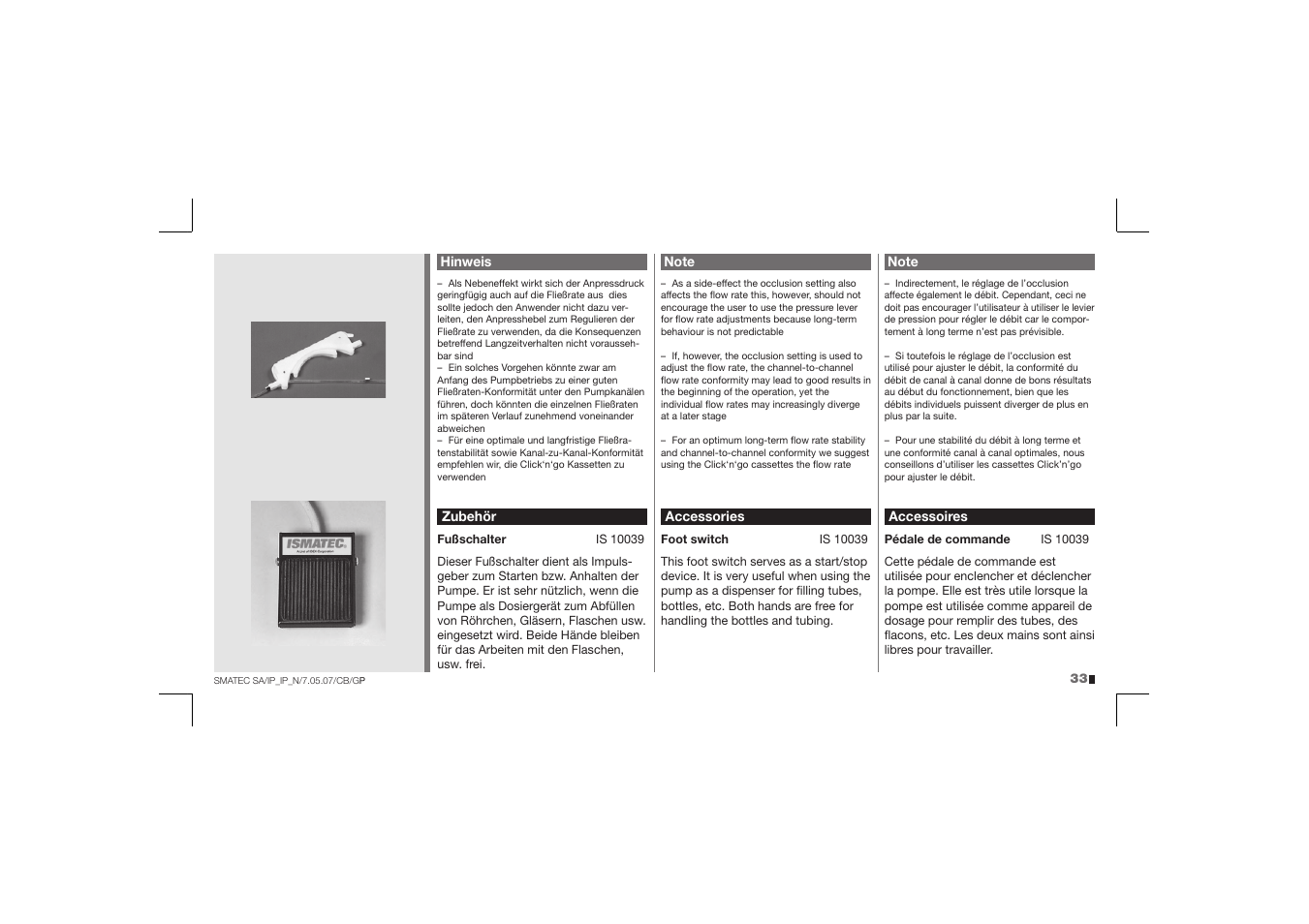 IDEX Health & Science IP User Manual | Page 33 / 40