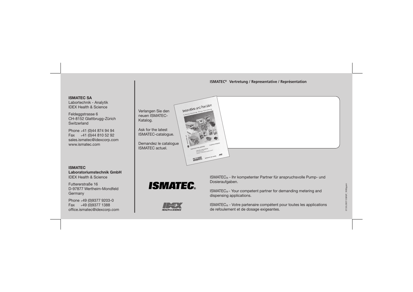 IDEX Health & Science IP User Manual | Page 40 / 40