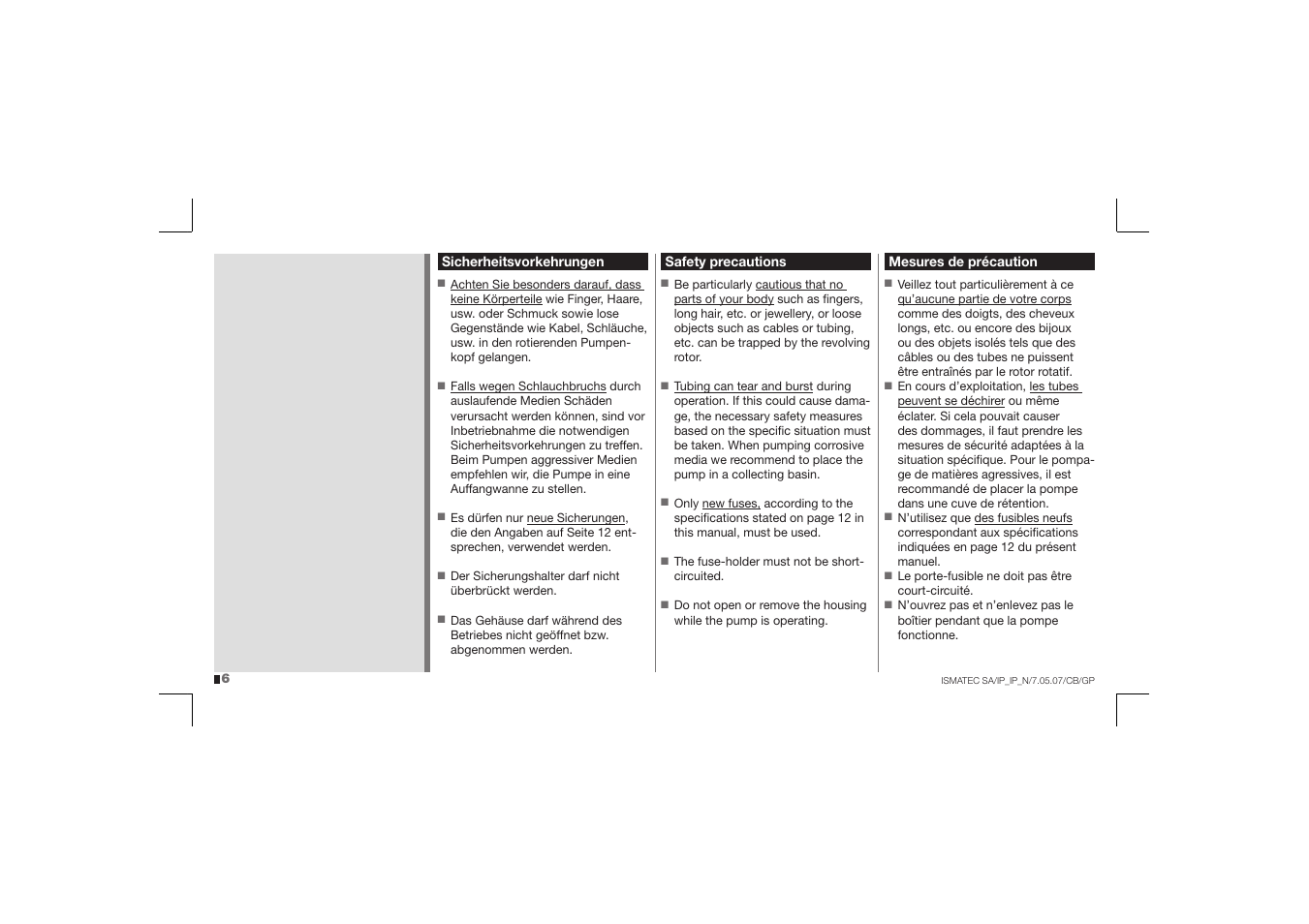 IDEX Health & Science IP User Manual | Page 6 / 40