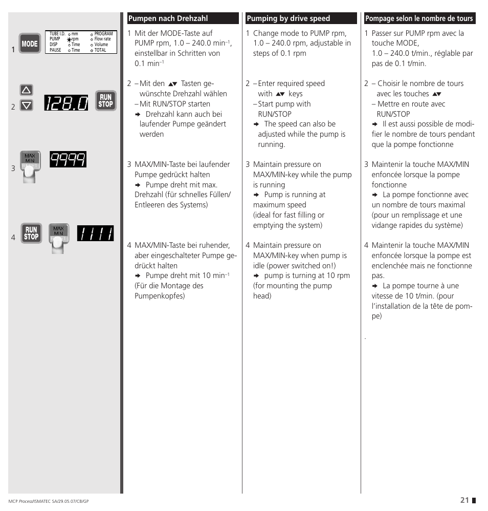 IDEX Health & Science MCP Process – version with Settings Menu User Manual | Page 21 / 64